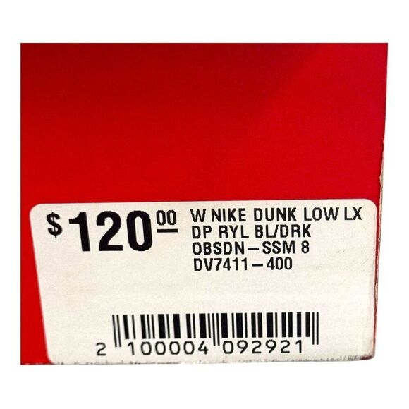 Nike Dunk Low LX Blue Suede (DV7411-400) Women's Size 8 Mens 6.5 Brand New Box - Picture 4 of 12